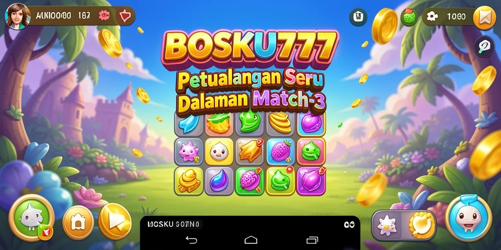 Tangkapan layar menunjukkan gameplay seru dan grafis warna-warni BOSKU777.