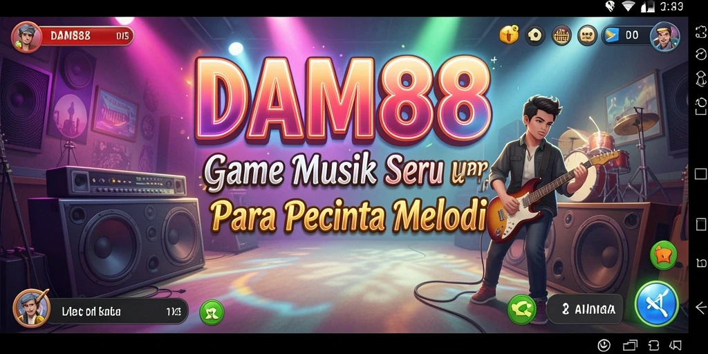 Screenshot gameplay DAM88 menampilkan pengalaman bermain musik yang seru.