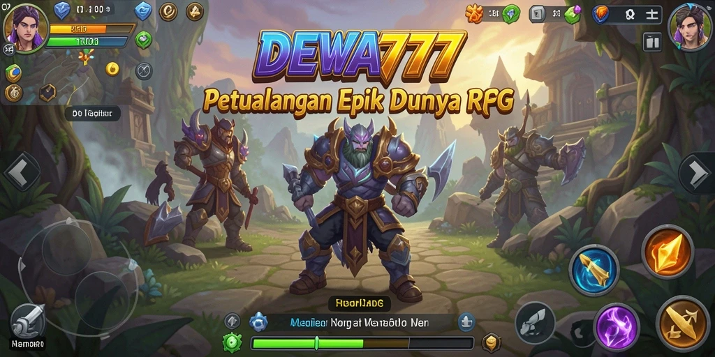 Tampilan menarik dari gameplay RPG DEWA777, menunjukkan karakter dalam aksi.