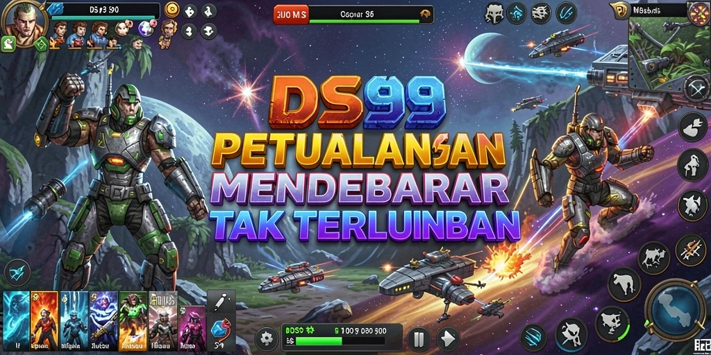 Gameplay DS99 menampilkan dunia petualangan yang luas dan penuh warna.
