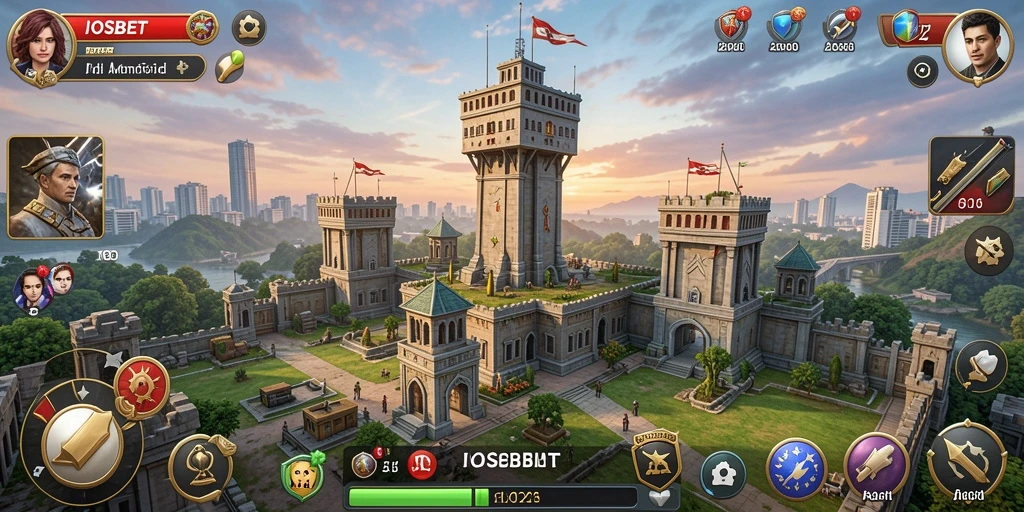 Tampilan menarik dari gameplay Tower Defense IOSBET yang seru.