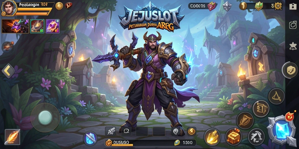Tampilan seru dari aksi gameplay JEJUSLOT yang mendebarkan.