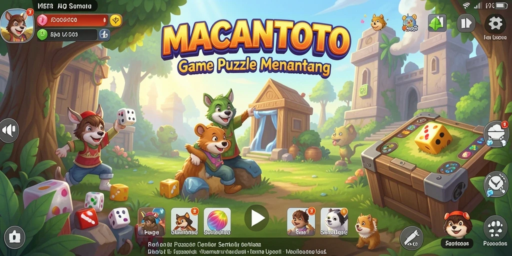 Tangkapan layar utama gameplay Puzzle di MACANTOTO