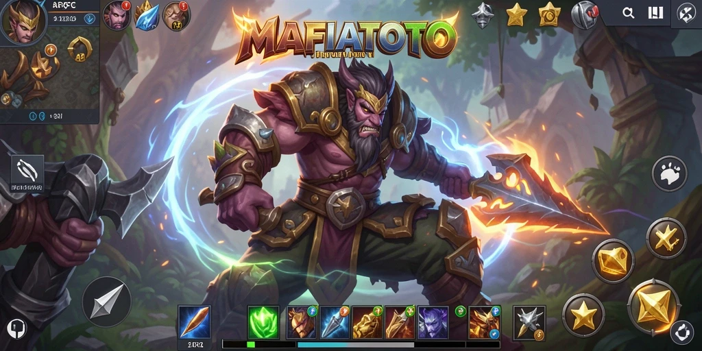 Screenshot menampilkan gameplay ARPG MAFIATOTO yang mendebarkan.