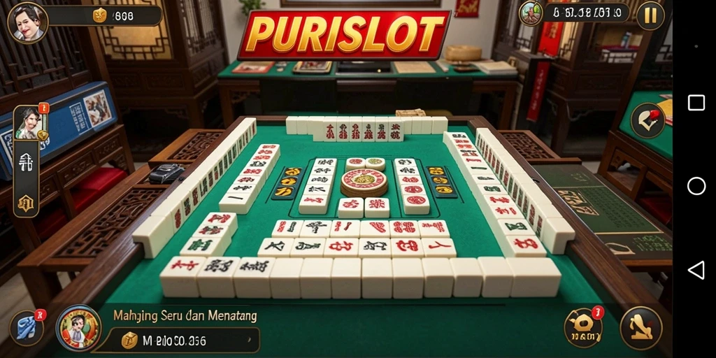 Tampilan gameplay seru dari permainan Mahjong PURISLOT.