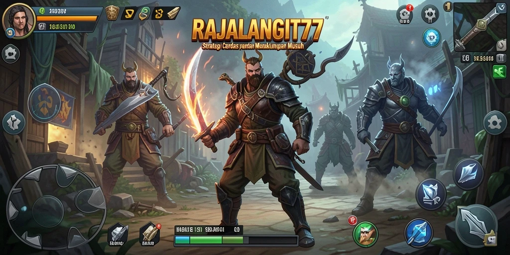 Tangkapan layar dari gameplay RAJALANGIT77 menunjukkan duel strategis yang mendebarkan.