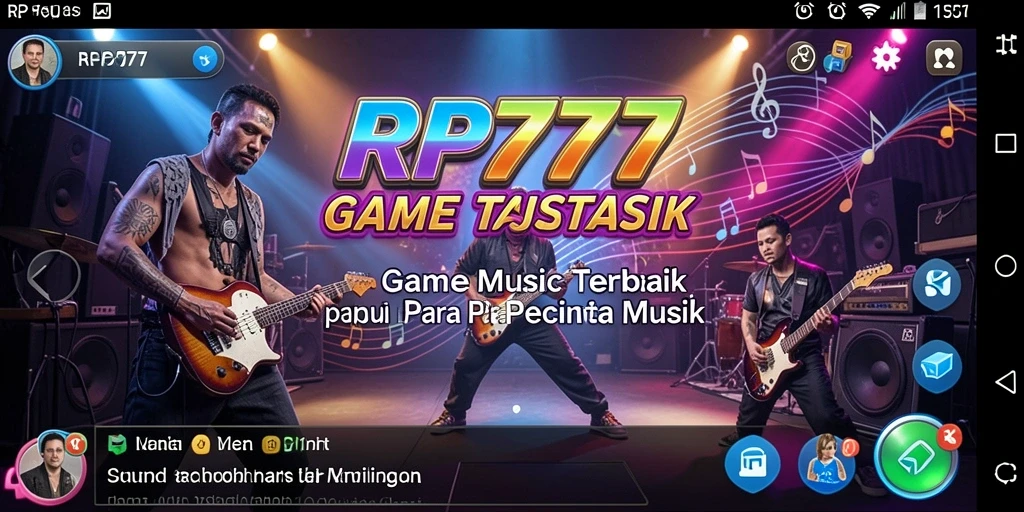 Tampilan menarik dari gameplay musik yang menantang.