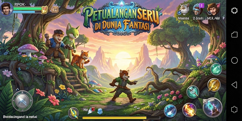 Tangkapan layar gameplay RPOK yang menampilkan aksi petualangan seru.