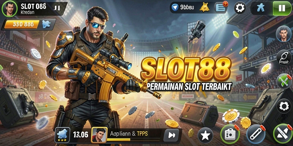 Screenshot utama SLOT88 menampilkan aksi seru dari permainan slot TPS.