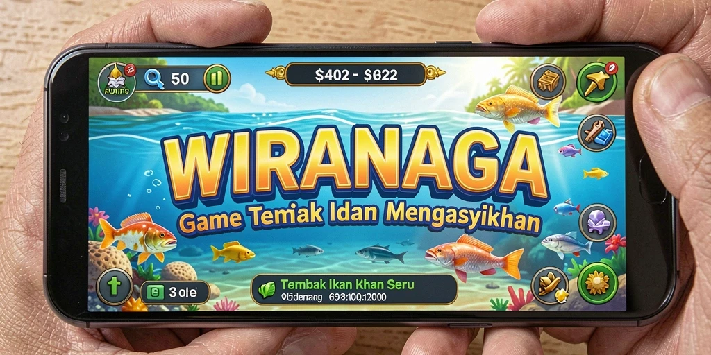 Gameplay seru menangkap ikan di WIRANAGA.